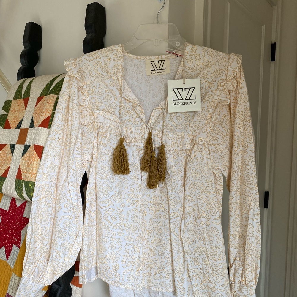 SZ Blocks Women's Top with Tassels